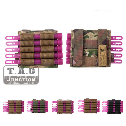 Emerson Tactical Military Pouch MOLLE Belt Glowing Light Stick Pouch EmersonGear 10 Round Nylon Shell Case Holder Combat Airsof ► Photo 1/6