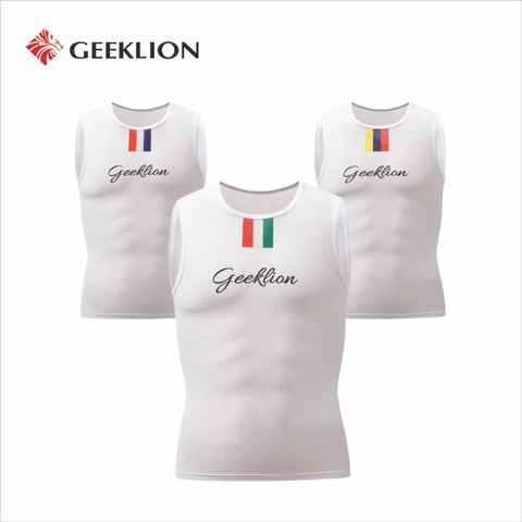 Geeklion Breathable Summer Cycling Vest Sleeveless  Close Fitting Bike Underwear MTB Cycling Clothing Keeping-Dry Undershirt ► Photo 1/1