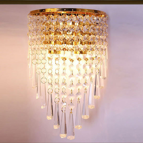 Modern Crystal Chandelier Wall Light Lighting Fixture 220V E14 LED Ceiling Lights ► Photo 1/6