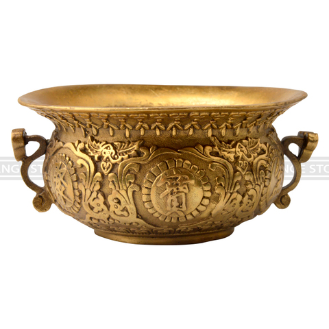 Chinese Feng Shui Decor The Bronze Sculpture Cornucopia Carved Metal Handicraft Home Decoration ► Photo 1/6