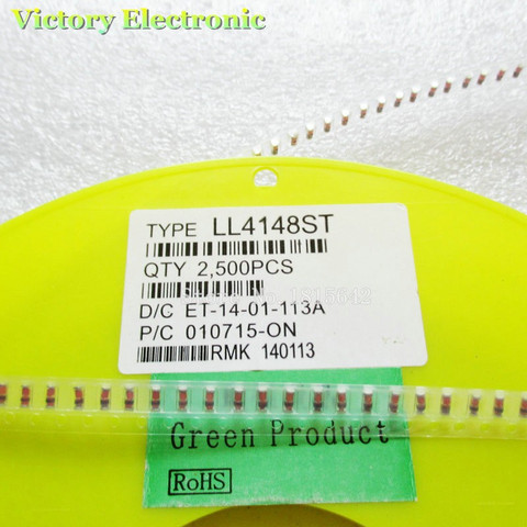 100PCS/Lot LL4148 4148 LL34 Switching Diode SMD Small signal 1N4148 IN4148 ► Photo 1/1