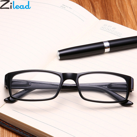 Zilead Classic Black Frame Reading Glasses Women&Men Spring LegPresbyopic Eyewear1.0+1.25+1.5+1.75+2.0+2.25+2.5+2.75+3.0+3.5+4.0 ► Photo 1/5
