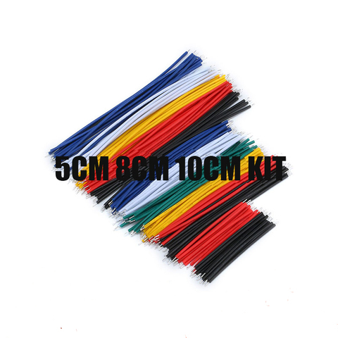 130PC 24AWG Breadboard Jumper Cable Wires Kit Tinning Double Tinned Component Pack Colorful 13 Types 10 Pcs each 5CM 8CM 10CM ► Photo 1/1