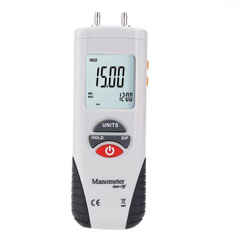 High performance LCD HT-1890 Digital Manometer Air Pressure Meter air pressure Differential Gauge 55H2O to +55H2O Data Hold ► Photo 1/1