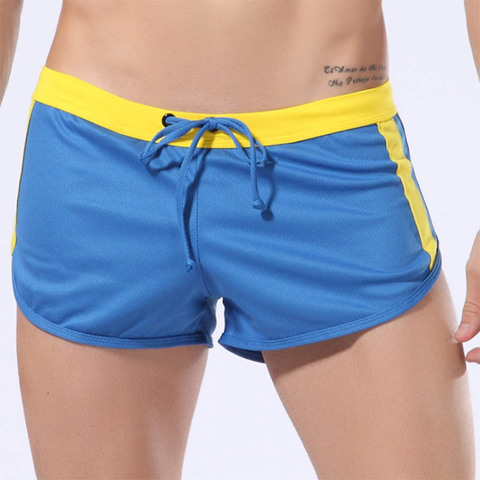 High quality sexy breathable shorts for men yoga shorts soft comfortable men's shorts quick-drying yoga fitness gym shorts men ► Photo 1/5