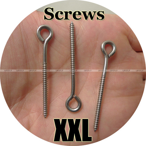 (The Strongest) Size XXL / 50 Screws, Stainless Steel, Closed Eye, Plug Hardware, Jerk Baits, Lure Making, Fishing ► Photo 1/1
