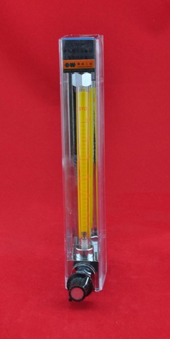 LZB -10, glass rotameter flow meter with control valve for liquid and gas. conectrator ,it  can adjust  flow ► Photo 1/1