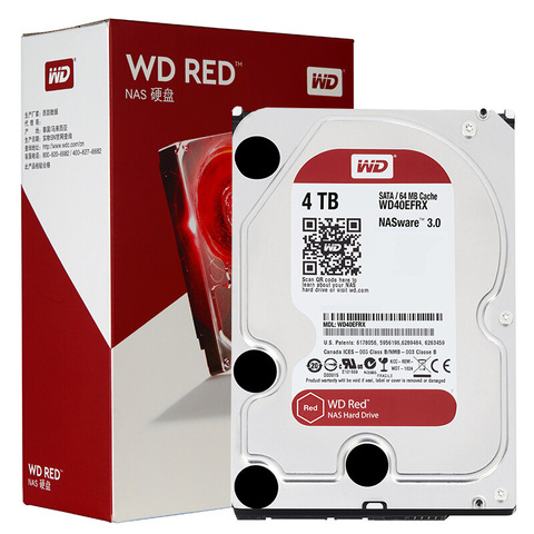 Western Digital 2T 3TB 4TB 6TB 8TB 10TB Red NAS Hard Disk Drive 5400 RPM Class SATA 6 GB/S 64MB Cache 3.5-Inch Decktop Nas ► Photo 1/6