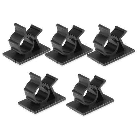 5Pcs Black Nylon Cable Clip Self Adhesive Adjustable Wire Cable Tie Sticker Clip 7.9-10.3mm 10-12.5mm 16.5-20.1mm 22.2-25.4mm ► Photo 1/6