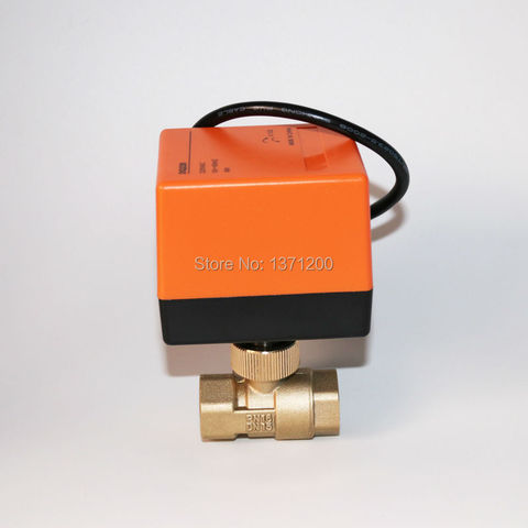 Brand new DN15 AC24V Electric Ball Valve, Brass Motorized Ball Valve ,Switch type electric two-way valves ► Photo 1/1