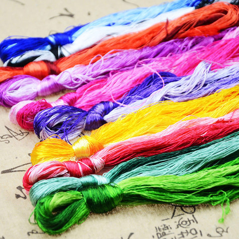 High Quality 30/50/100/500 skeins silk embroidery Suzhou embroidery thread Silk Floss Handmade Embroidery cross stitch Threads ► Photo 1/1