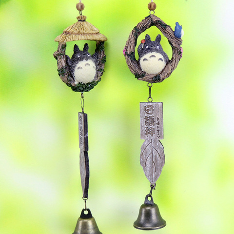 Forest Cat Hayao Wind Bell Wind Chime Creative Resin Pendant Small Bell Student Goods Home Decor Wind Chimes Outdoor ► Photo 1/6