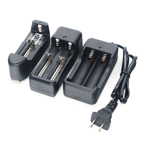 GTF New EU/US li-ion battery charger 3.7V 18650 16340 14500 Li-ion Rechargeable Battery charger ► Photo 1/6