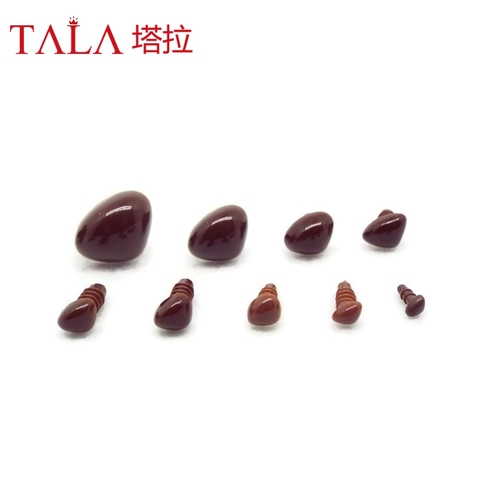 50pcs Brown Safety Noses For Toy 4.5mm/6mm/7mm/8mm/9mm/10mm/12mm/15mm/18mm ► Photo 1/1