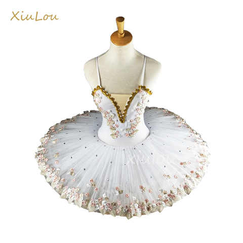 white professional ballerina ballet tutu for child children kids girls adults pancake tutu dance costumes ballet dress girls ► Photo 1/6
