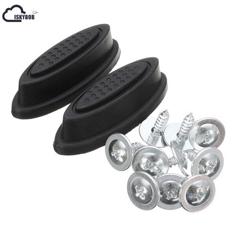 ISKYBOB 2X Replacement Plastic Luggage Stud Foot Feet Pad Black For Any Bags Kit Fashion ► Photo 1/6