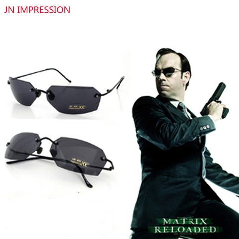 Matrix Morpheus Sunglasses Men Polarized Driving Chameleon Glasses Male Rimless Sun Glasses Day Night Vision UV400 oculos de sol ► Photo 1/6