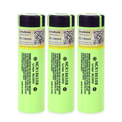 20PCS/lot Liitokala original 18650 3400mAh NCR18650B 3.7V battery Lithium Rechargeable Battery For Flashlight Batteries ► Photo 1/4