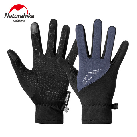 Naturehike Factory Store Winter Men Women Outdoor Sports Warm Fleece Touch Screen Gloves Full Finger Climbing Cycling Gloves ► Photo 1/6