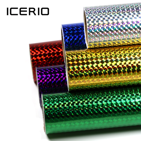 ICERIO 1 roll Lure Building Jig Squid Skin Holographic Adhesive Film Sticker Flash Tape Sabiki Bait Decal Fly Tying Material ► Photo 1/5
