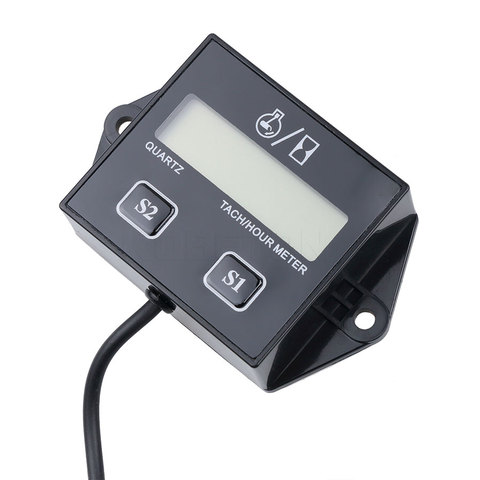 LCD Digital Tach Hour Meter Tachometer for Outboard Motor Lawn Mower Motocross motorcycle marine chainsaw pit bike ► Photo 1/6