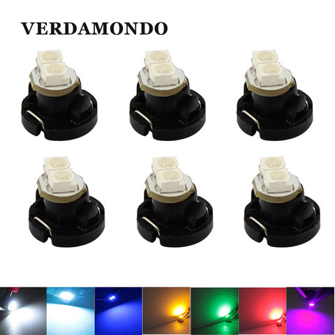 6PCS T4.2 2SMD 1210/3528 Car LED Dashboard Meter Panel Light Bulb White Red Blue Green Yellow Pink Ice blue 12V ► Photo 1/5