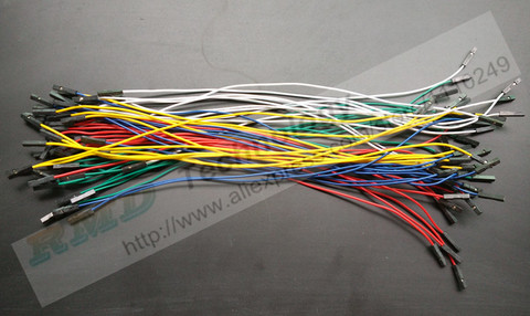 Free shipping!Dupont line 50pcs/lot 25cm female to female 1pin 5 color,10pcs each color, jumper wire Dupont cable for Arduino ► Photo 1/1