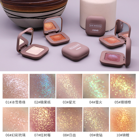 2022 novo Shimmer Loose Eye Shadow Powder Makeup Pigment Waterproof Glitter Eyeshadow 3D Nude Metallic Eyes Powder Cosmetics ► Photo 1/5