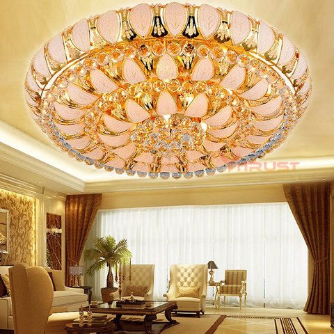 Luxury Lustre Modern Crystal Chandelier Chrome Finish LED Ceiling Lamp for Livingroom Bedroom Indoor Lamp 110-240V ► Photo 1/6