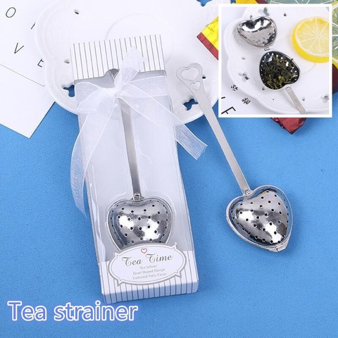 Heart Design Spoon Tea Infuser Filter Souvenir Bridal Shower Favor Gift Glitzy ► Photo 1/6
