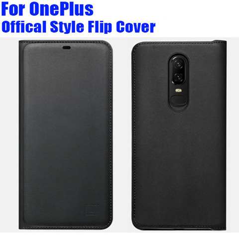 Official Style PU Leather Flip cover Case For ONEPLUS 7 7T Pro 6 6T 5 5T 3 3T Smart Wake UP/Sleep + Screen Protector OP63 ► Photo 1/6