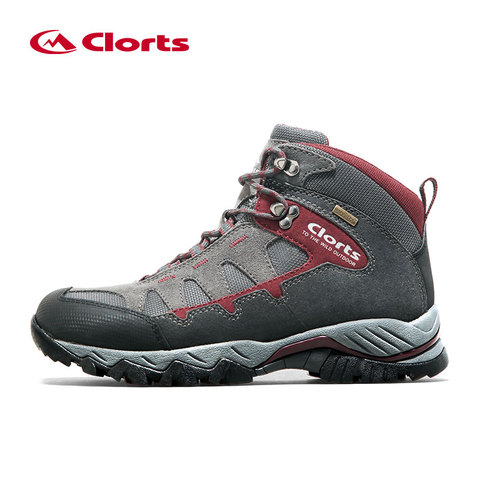 Clorts Genuine Leather Hiking Shoes Waterproof Men's Sneakers Non-slip Hunting Boots Suede Breathable Mountain Climbing Boots ► Photo 1/6
