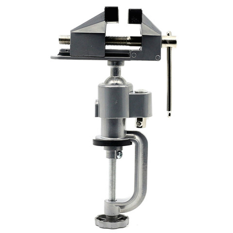 360 Rotating Table Vise Bench Clamp Vises Grinder Holder Drill Stand for Rotary Tool,Craft,Model Building,Electronics ► Photo 1/6