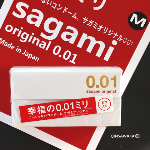0.01 MADE IN JAPAN 5pc super slim ultra thin like not wearing SAGAMI ORIGINAL Condom men sex  NO LATEX Polyurethan happiness 001 ► Photo 1/6