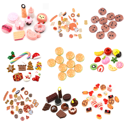 Cute Mini Play Toy Fruit Food Cake Candy Fruit Hamburg Biscuit Donuts Miniature For Dolls Accessories Kitchen Play Toys Hot Sale ► Photo 1/6