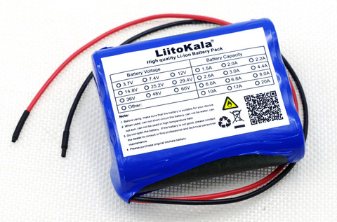 Liitokala New 12 V 2600 mAh lithium-ion Battery pack Monitor CCTV Camera battery 12.6 V to 11.1 V 18650 backup power ► Photo 1/4