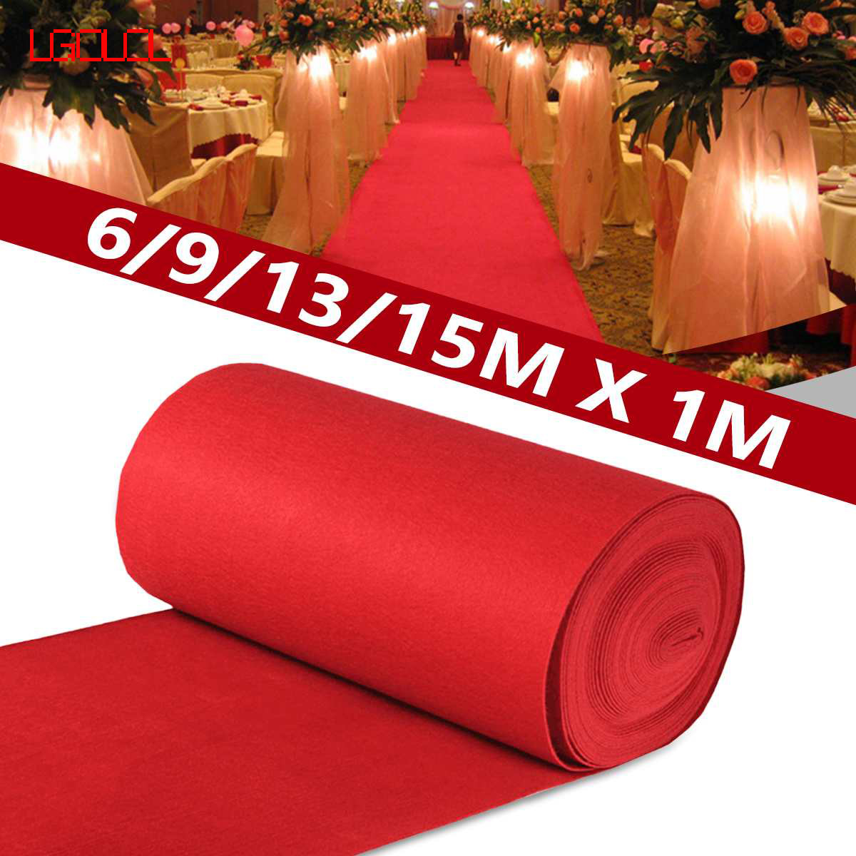 Red Wedding Banquet Celebration Carpet Film Festival Outdoor Event Decoration 