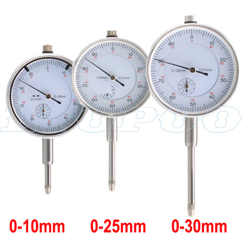 0-10mm 0-25mm 0-30mm 0.01mm Dial Indicator Gauge Meter Precise Indicator Gauge measure instrument Tool dial gauge micrometer ► Photo 1/6