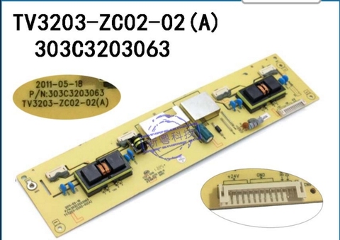 TV3203-ZC02-02(A) High Voltage T-con  Board for connect with L32E10 LCD32R26 L32M02(05) ► Photo 1/3