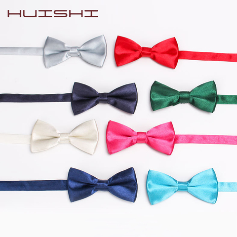 HUISHI Baby Children Lovely Classic Solid Color Baby Bow Tie Boy and girl Butterfly Accessories Coordinate Banquet Pink Gold ► Photo 1/6