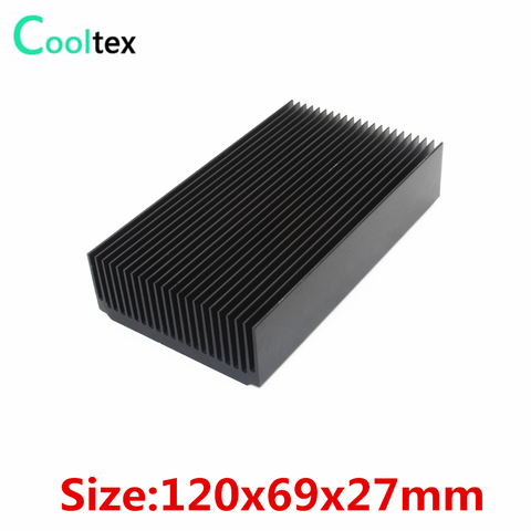 120x69x27mm Aluminum heatsink radiator High power black Heat Sink for electronic Chip LED COOLER cooling ► Photo 1/3