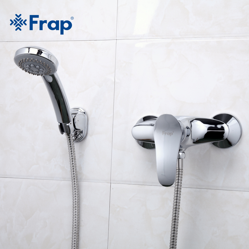Simple Shower Control Valve Bathroom Mixer Faucet One Handel Chrome Finished 