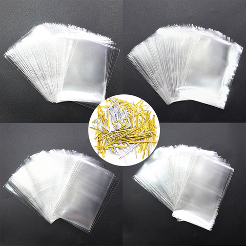 100pcs/lot Candy Lollipop Cookies Clear Opp Plastic Bags with Sealing Twist Ties Packaging Cellophane Bag Wedding Party Gift Bag ► Photo 1/6