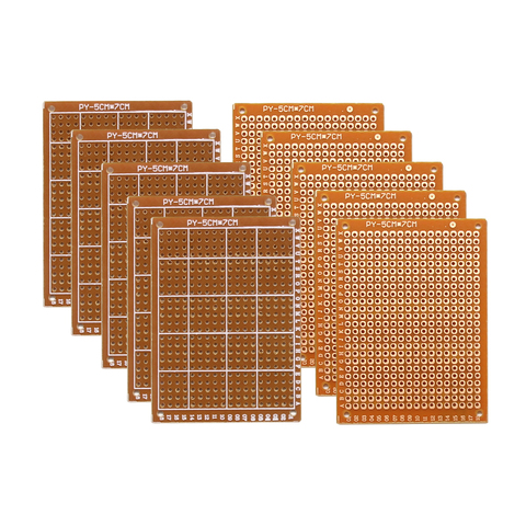 Copper Perfboard 10 PCS Paper Composite PCB Boards (5 cm x 7 cm) Universal Breadboard Single Sided Printed Circuit Board ► Photo 1/6