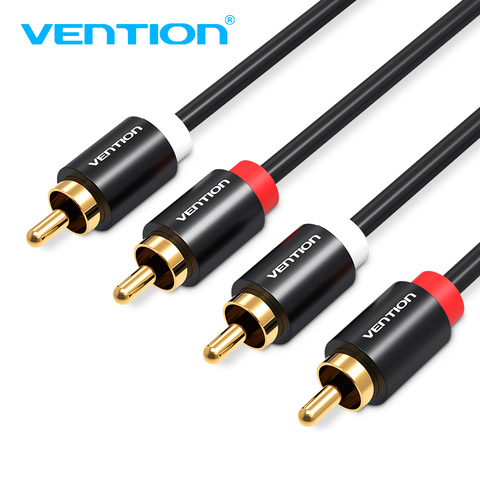 Vention 2RCA to 2RCA Audio Cable Male to Male 2RCA 1m 2m 3m Cable for Home Theater DVD VCD Amplifier Gold Plated Audio Cable ► Photo 1/6