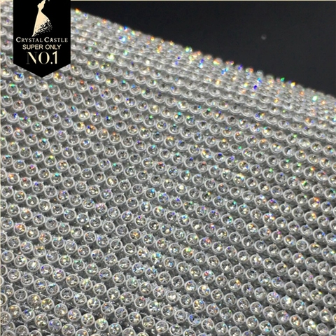 Crystal Castle Super Shine SS8.5-SS9 Hot Fix Rhinestone Sheet Crystal AB  Silver Base Strass Trim Textile Hotfix Rhinestones Mesh - Price history &  Review, AliExpress Seller - Crystal Castle Official Store