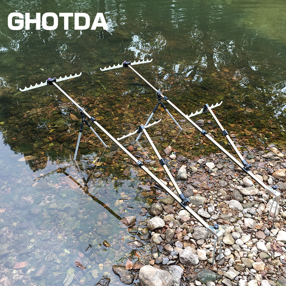 GHOTDA 1.5M 1.7M 2.1M Aluminum Alloy Telescoping Fishing Pole Hand Rod  Holder Stand - Price history & Review, AliExpress Seller - GHOTDA Official  Store
