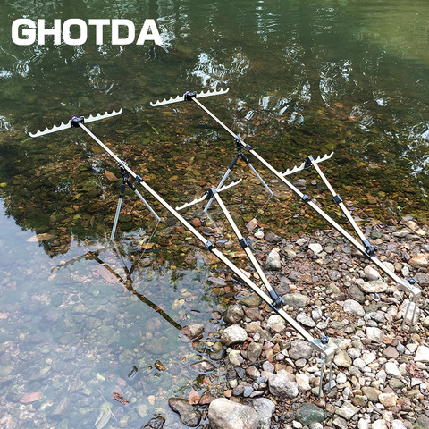 GHOTDA 1.5M 1.7M 2.1M Aluminum Alloy Telescoping Fishing Pole Hand