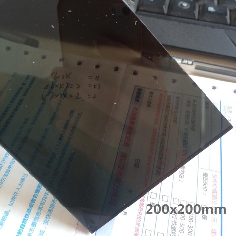 Transparent Black Plexiglass plastic Sheet acrylic board organic glass polymethyl methacrylate 1mm 3mm 8mm thickness 200*200mm ► Photo 1/2
