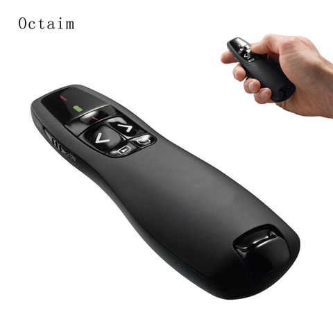 R400 2.4Ghz USB Wireless Presenter Red Laser Pen Pointer PPT Remote Control with Handheld Pointer for PowerPoint Presentation ► Photo 1/6